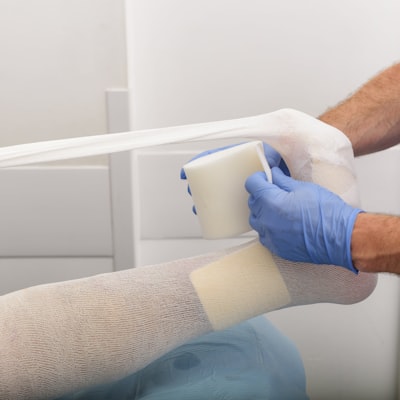 Wound care bandaging and assessment